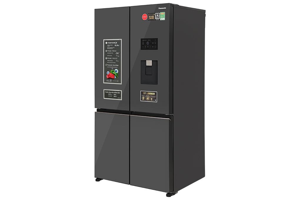 Tủ lạnh Panasonic Inverter 621 lít PRIME+ Edition Multi Door NR-XY680YMMV Màu Đen