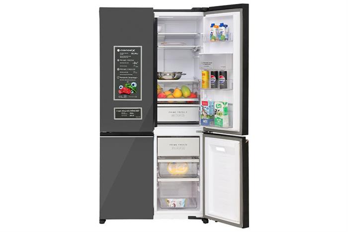 Tủ lạnh Panasonic Inverter 621 lít PRIME+ Edition Multi Door NR-XY680YMMV Màu Đen