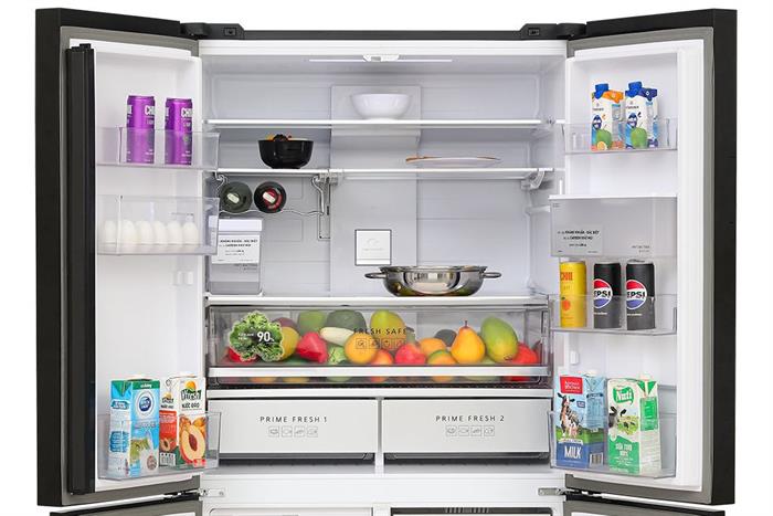 Tủ lạnh Panasonic Inverter 621 lít PRIME+ Edition Multi Door NR-XY680YMMV Màu Đen