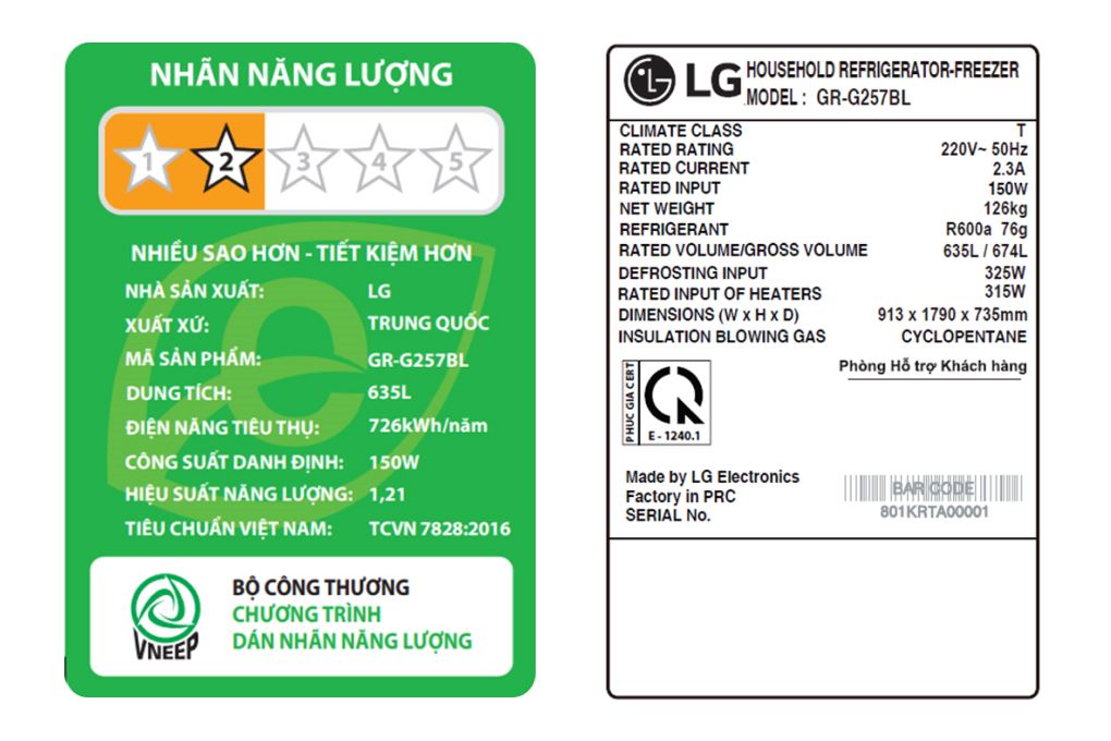 Tủ lạnh LG Inverter 635 lít Side By Side InstaView GR-G257BL - 11