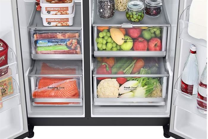 Tủ lạnh LG Inverter 635 lít Side By Side InstaView GR-G257BL Màu Đen