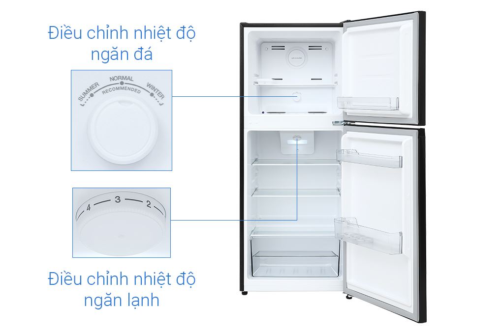 Tủ lạnh Sharp Inverter 181 lít SJ-X198V-DG Màu Đen