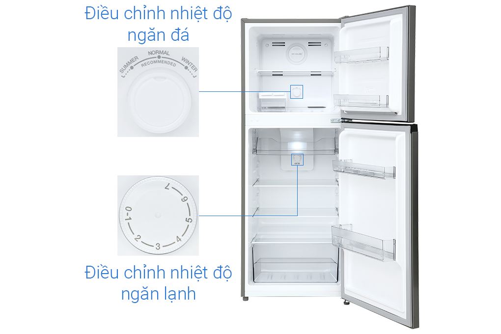Tủ lạnh Sharp Inverter 197 lít SJ-X215V-SL Màu Xám