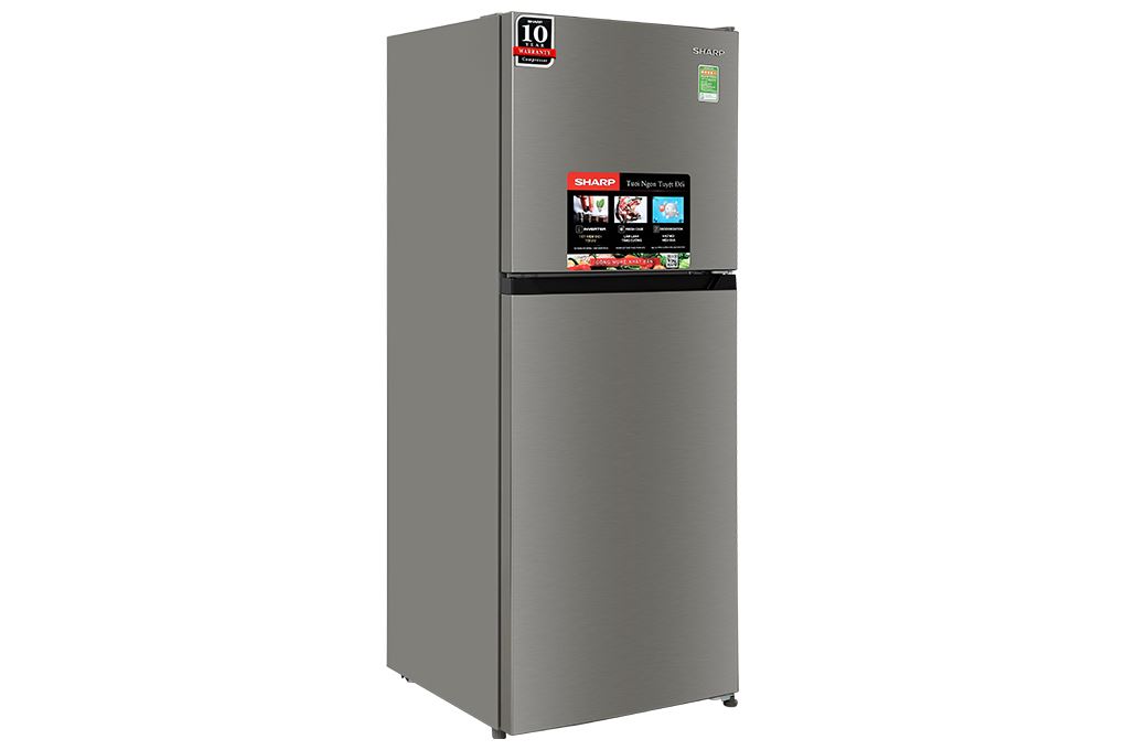 Tủ lạnh Sharp Inverter 197 lít SJ-X215V-SL Màu Xám