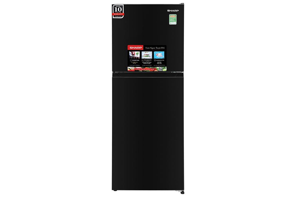 Tủ lạnh Sharp Inverter 197 lít SJ-X215V-DG Màu Đen