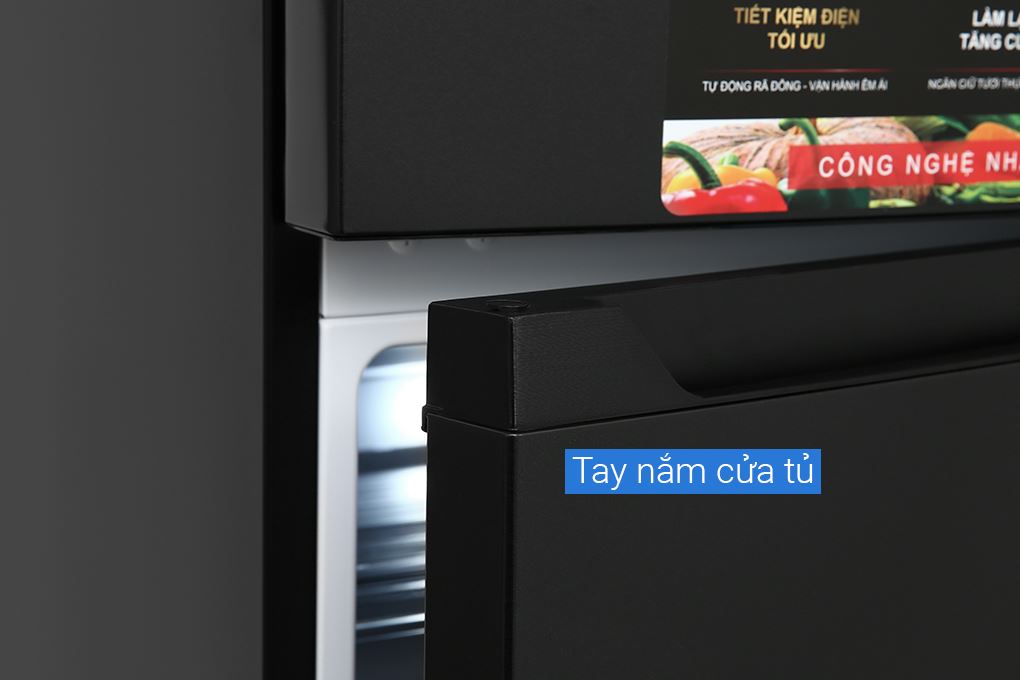 Tủ lạnh Sharp Inverter 197 lít SJ-X215V-DG Màu Đen