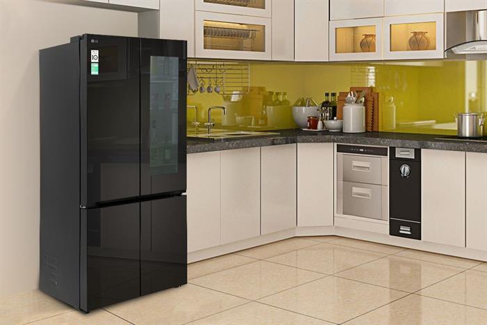 Tủ lạnh LG Inverter 617 lít Multi Door InstaView LFB61BLGAI Màu Đen