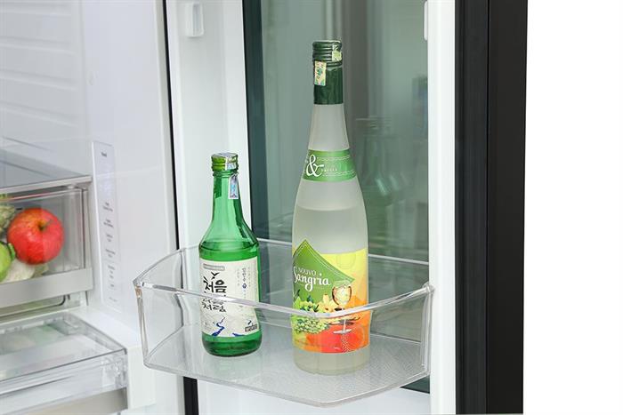 Tủ lạnh LG Inverter 617 lít Multi Door InstaView LFB61BLGAI Màu Đen