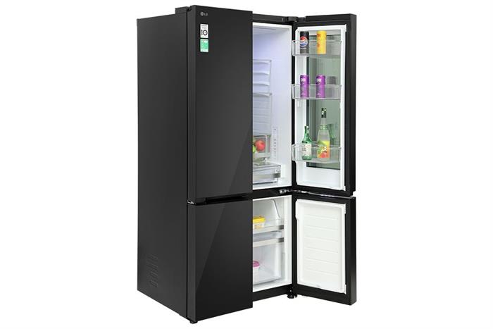 Tủ lạnh LG Inverter 617 lít Multi Door InstaView LFB61BLGAI Màu Đen