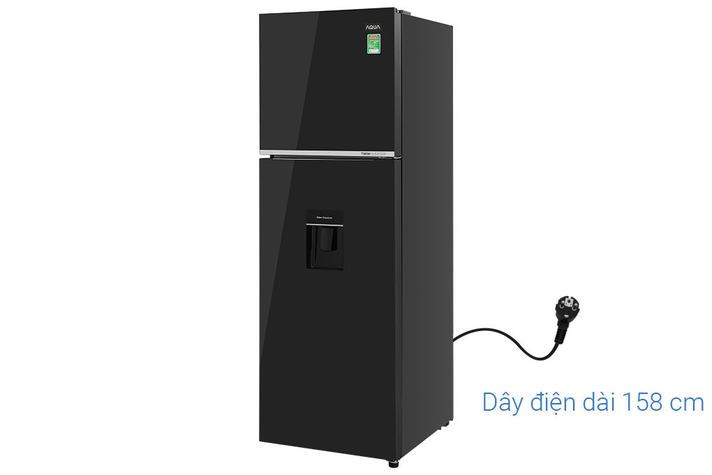 Tủ lạnh Aqua Inverter 358 lít AQR-T410FA(WGB) Màu Đen