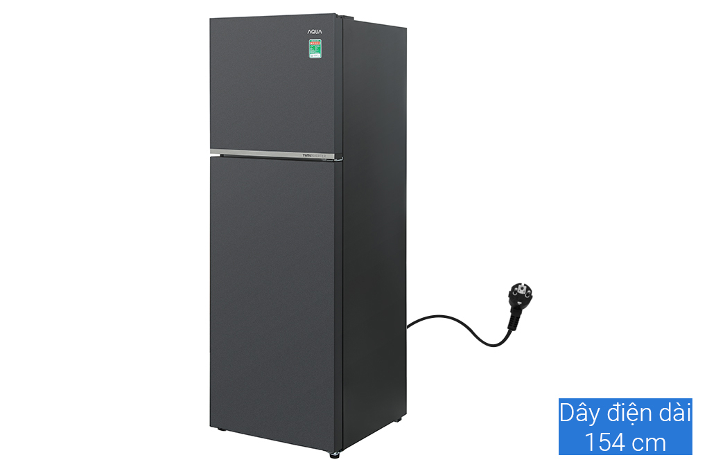 Tủ lạnh Aqua Inverter 358 lít AQR-T410FA(SL) Màu Đen - Xám
