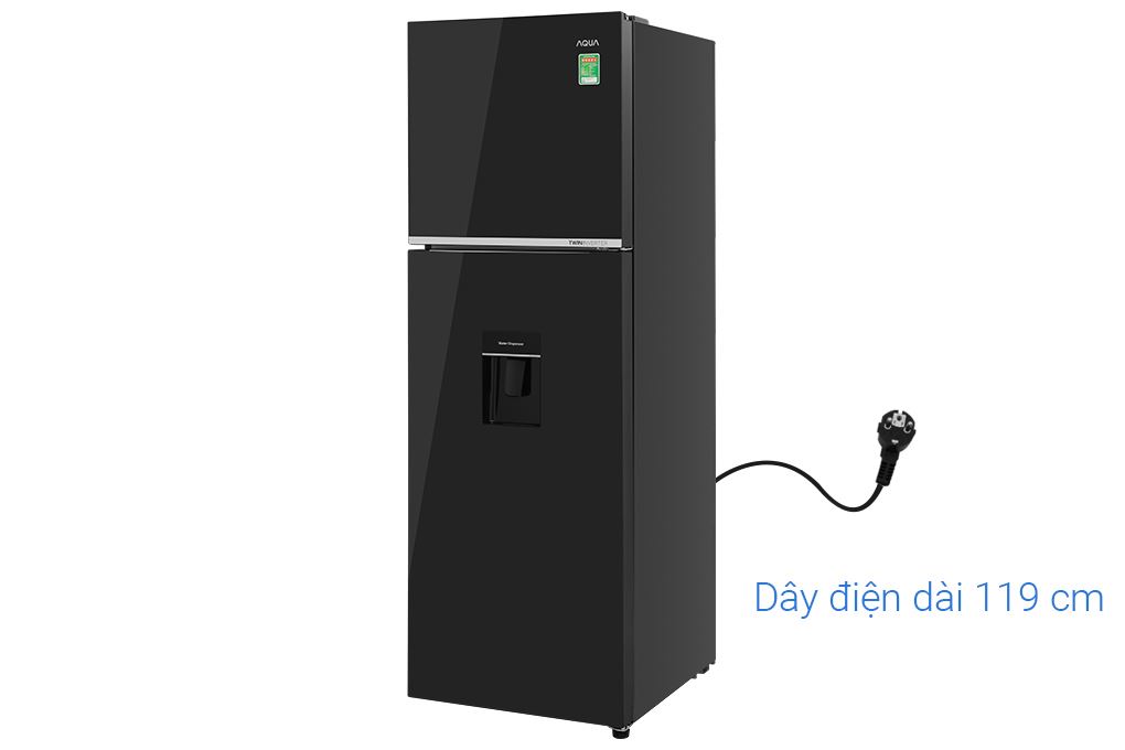 Tủ lạnh Aqua Inverter 328 lít AQR-T380FA(WGB) Màu Đen