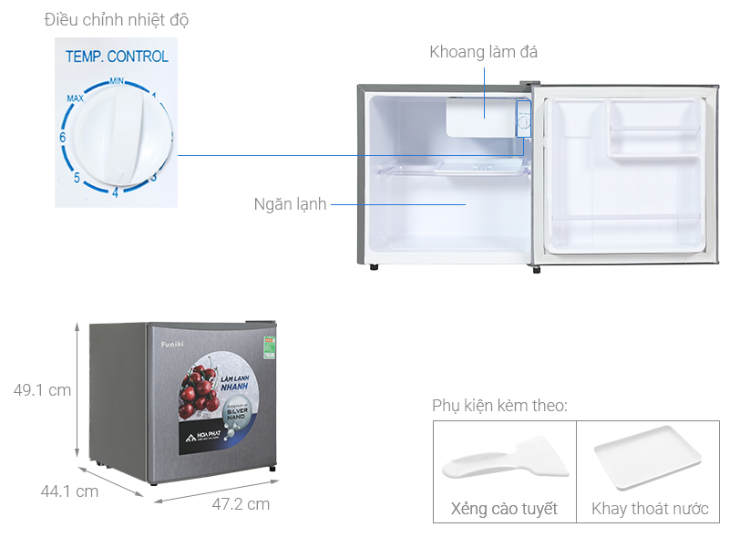 Tủ lạnh Funiki 46 lít FR-51CD