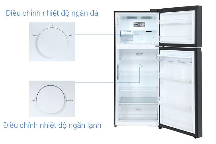 Tủ lạnh LG Inverter 374 lít LTD37BLM Màu Đen