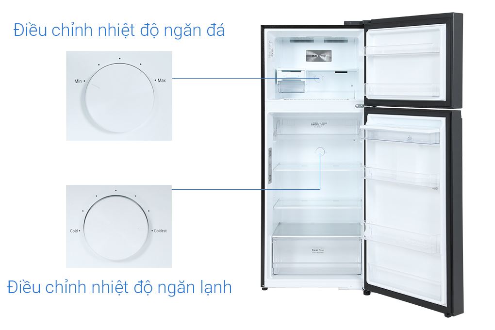 Tủ lạnh LG Inverter 374 lít LTD37BLM Màu Đen