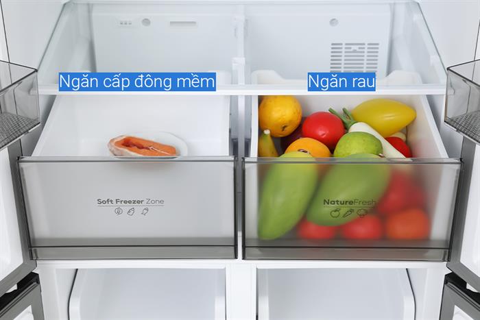 Tủ lạnh Casper Inverter 430 lít Multi Door RM-430PB Màu Đen