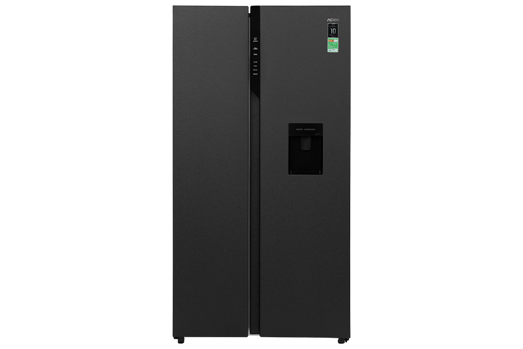 Tủ lạnh Aqua Inverter 550 lít Side By Side AQR-S612XA(WCB) Màu Đen