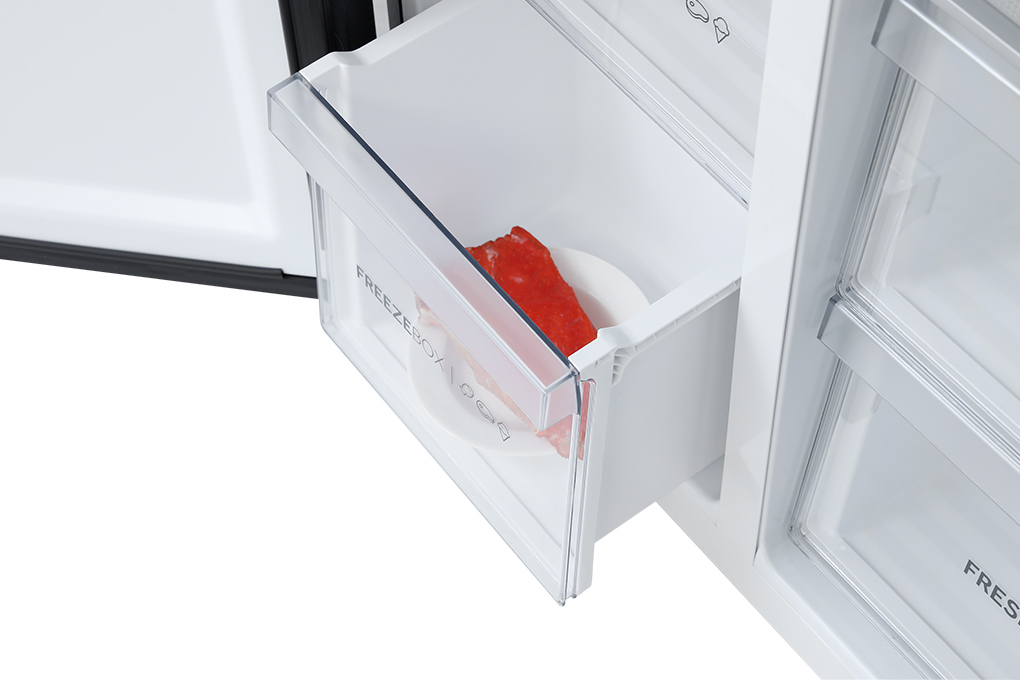 Tủ lạnh Aqua Inverter 550 lít Side By Side AQR-S612XA(WCB) Màu Đen