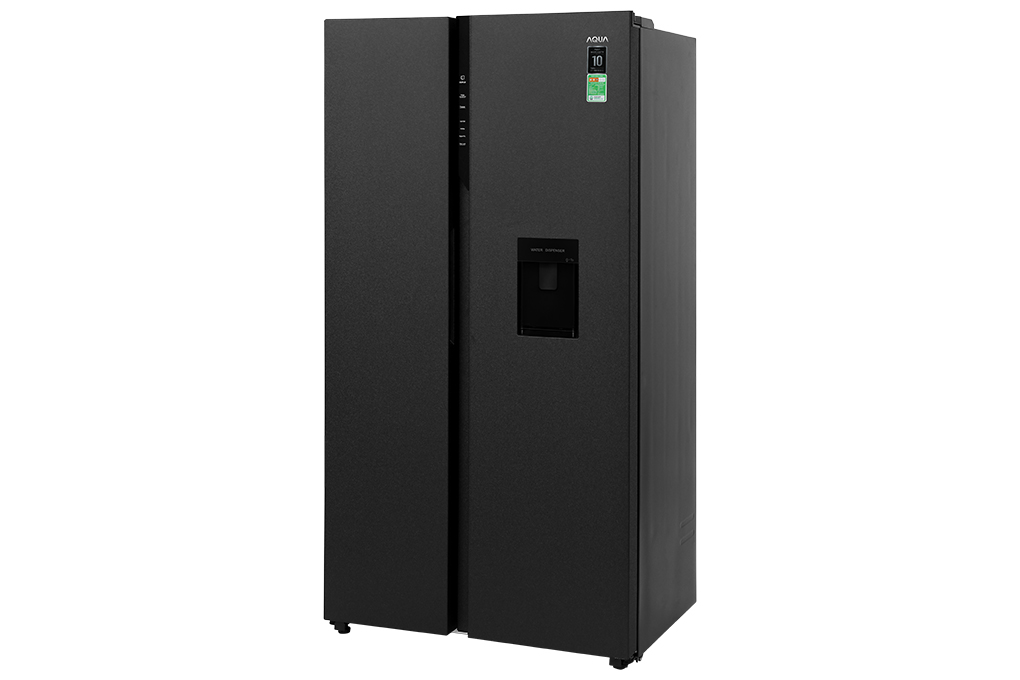 Tủ lạnh Aqua Inverter 550 lít Side By Side AQR-S612XA(WCB) Màu Đen