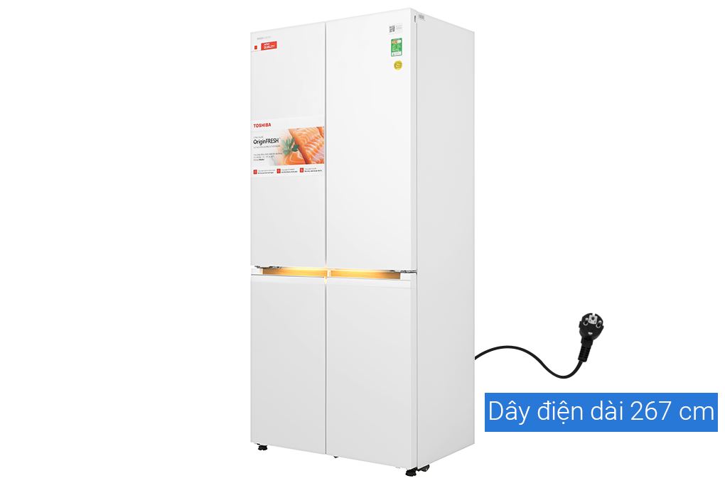 Tủ lạnh Toshiba Inverter 535 lít Japandi Multi Door GR-RF695WI-PGV(67) Màu Trắng