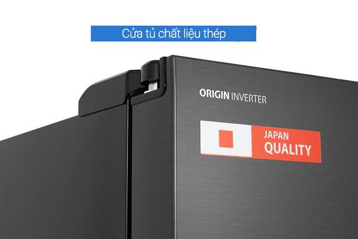 Tủ lạnh Toshiba Inverter 555 lít Side By Side GR-RS696WI-PMV(60)-AG Màu Xám