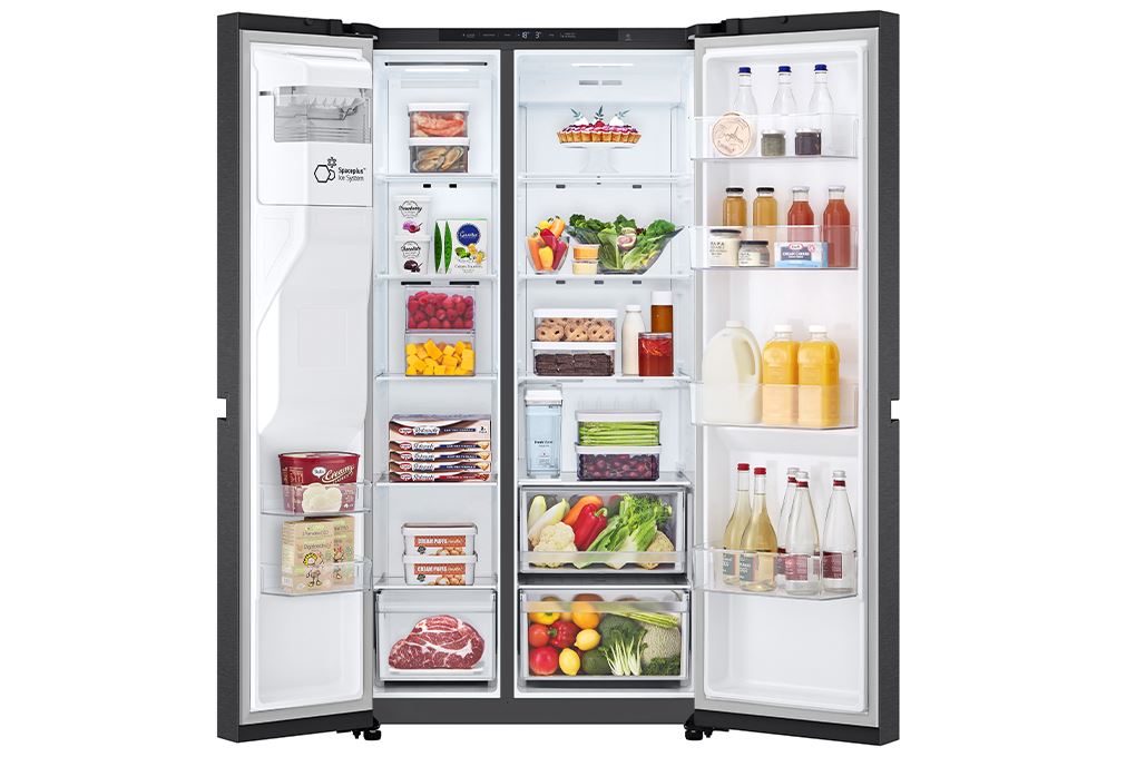Tủ lạnh LG Inverter 641 lít Side By Side LSI63BLMA Màu Đen