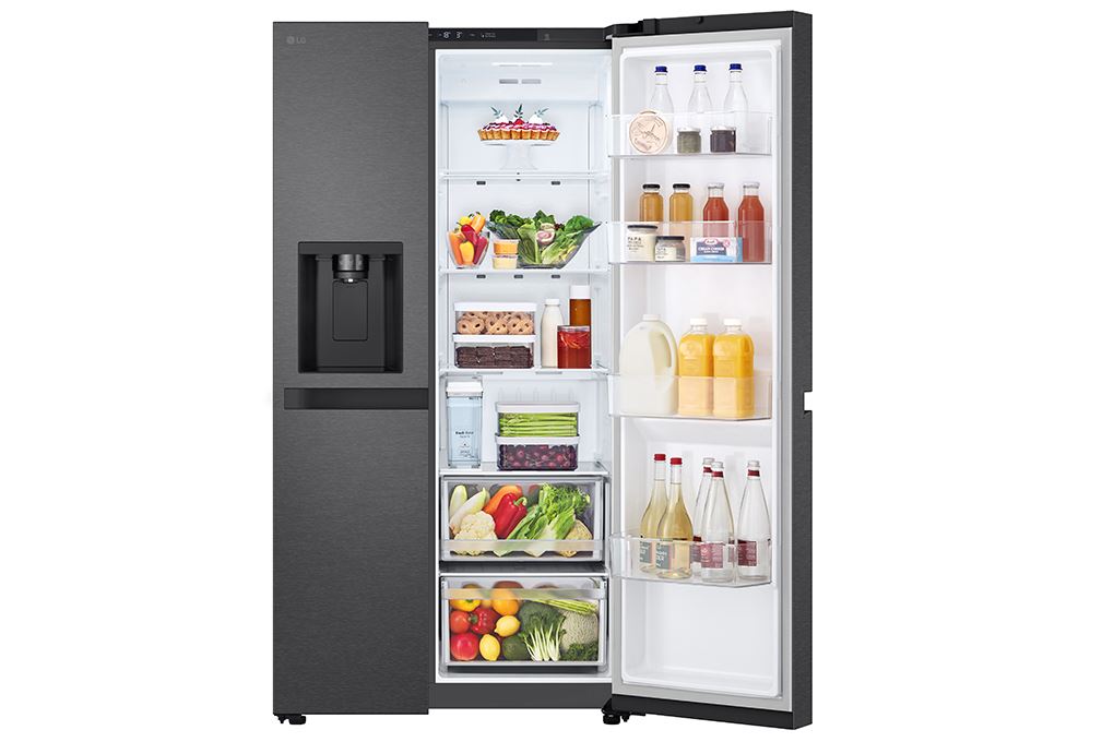 Tủ lạnh LG Inverter 641 lít Side By Side LSI63BLMA Màu Đen