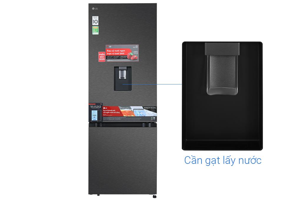 Tủ lạnh LG Inverter 332 lít LBD33BLMA Màu Đen