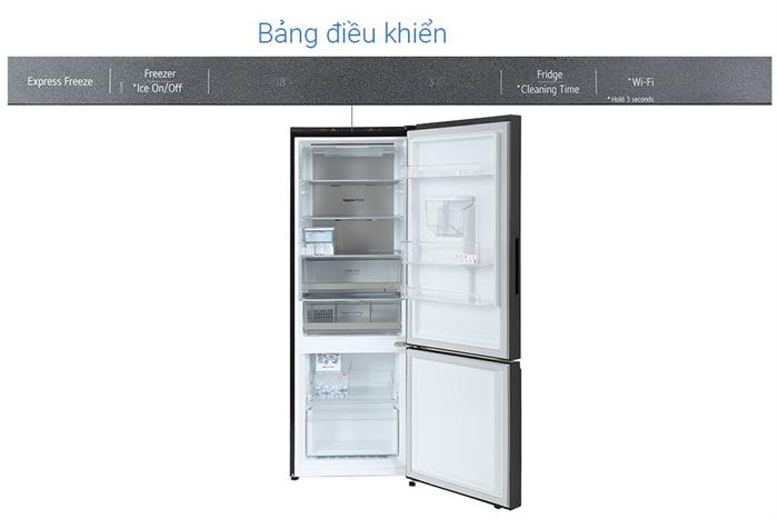 Tủ lạnh LG Inverter 332 lít LBD33BLMA Màu Đen