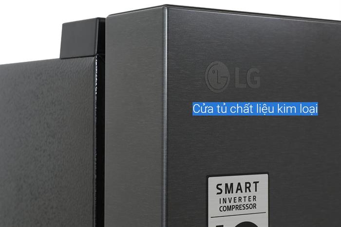 Tủ lạnh LG Inverter 332 lít LBD33BLMA Màu Đen