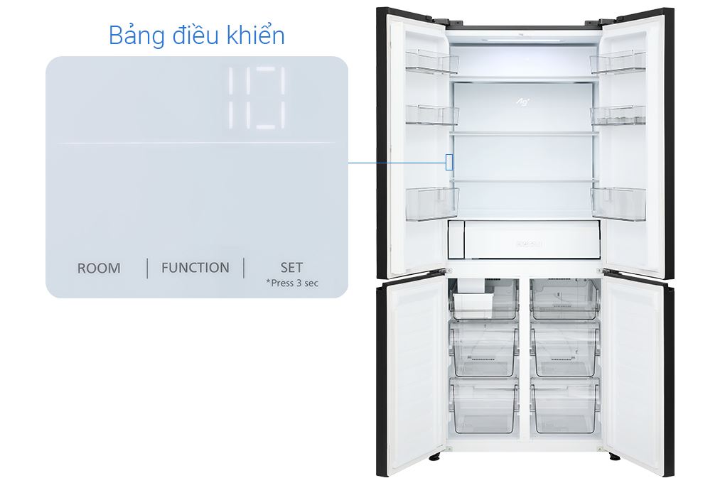 Tủ lạnh Panasonic Inverter 510 lít Multi Door NR-X561BK-VN​ Màu Đen