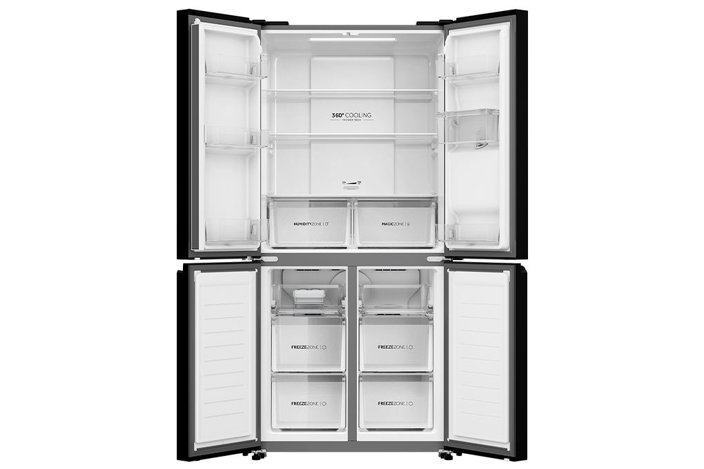 Tủ lạnh Aqua Inverter 469 lít Multi Door AQR-M536XA(WSL) Màu Xám đậm