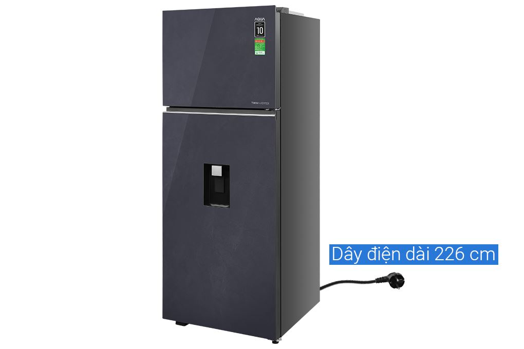 Tủ lạnh Aqua Inverter 480 lít AQR-TA546FA(WGL)U1 Màu Xám xanh