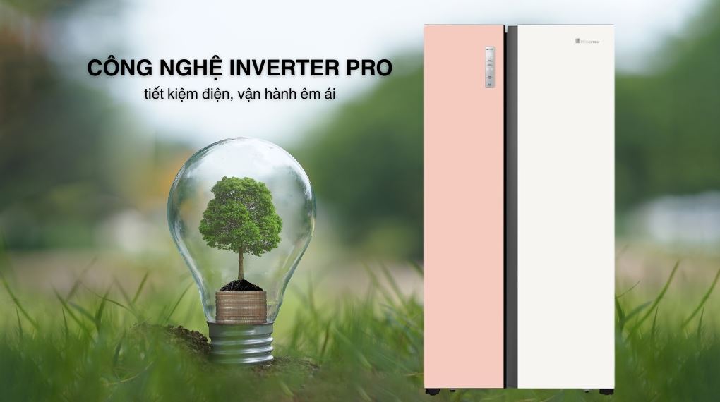 Tủ lạnh Hisense Inverter 519 lít Side By Side RS668N4EW-PU - Công nghệ tiết kiệm điện