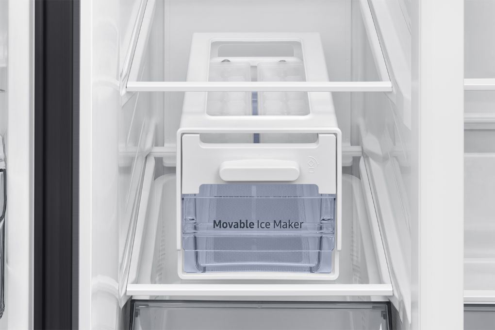 Tủ lạnh Samsung Inverter 655 lít Side By Side RS70F65Q3TSV Màu Xám