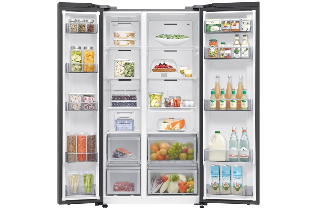 Tủ lạnh Samsung Inverter 655 lít Side By Side RS70F65Q3FSV Màu Đen