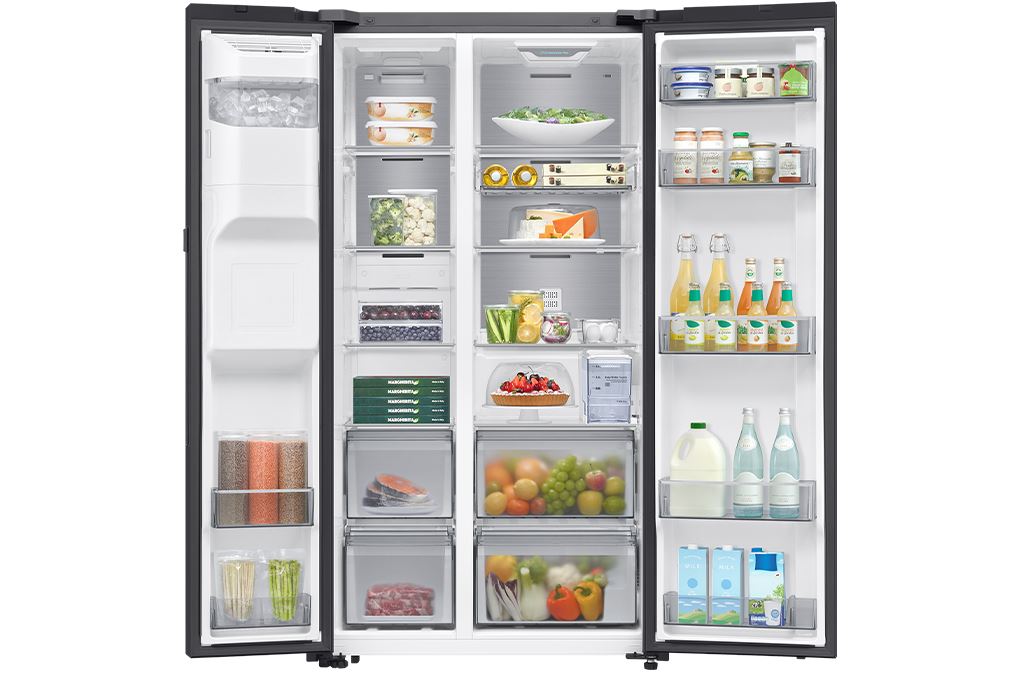 Tủ lạnh Samsung Inverter 634 lít Side By Side RS80F65J2BSV Màu Đen