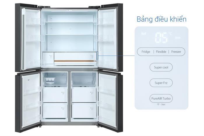 Tủ lạnh Toshiba Inverter 711 lít Multi Door GR-RF900WI-PMV(06)-MG Màu Xám