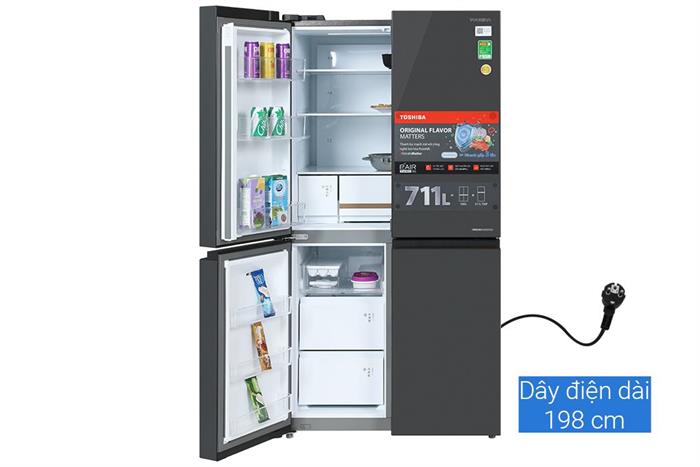 Tủ lạnh Toshiba Inverter 711 lít Multi Door GR-RF900WI-PMV(06)-MG Màu Xám