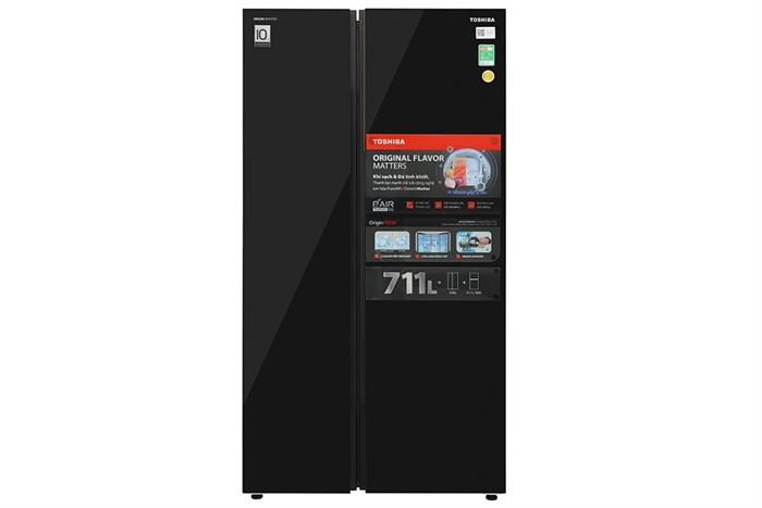 Tủ lạnh Toshiba Inverter 711 lít Side By Side GR-RS905WIA-PGV(22)-XK Màu Đen