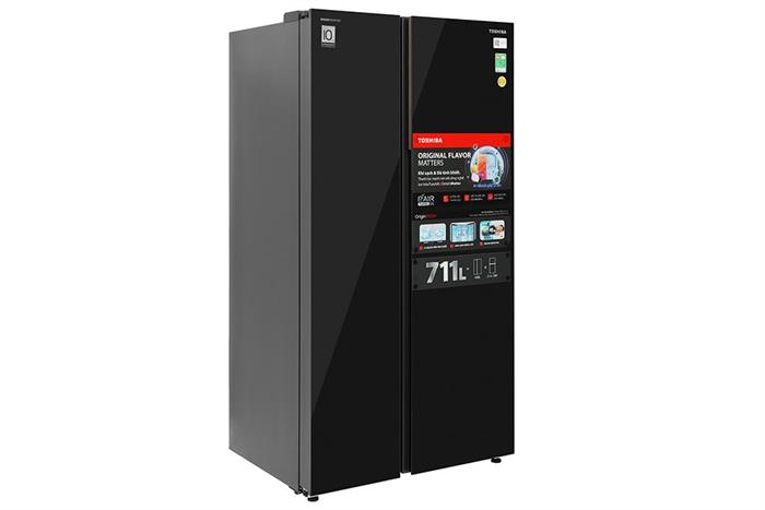 Tủ lạnh Toshiba Inverter 711 lít Side By Side GR-RS905WIA-PGV(22)-XK Màu Đen