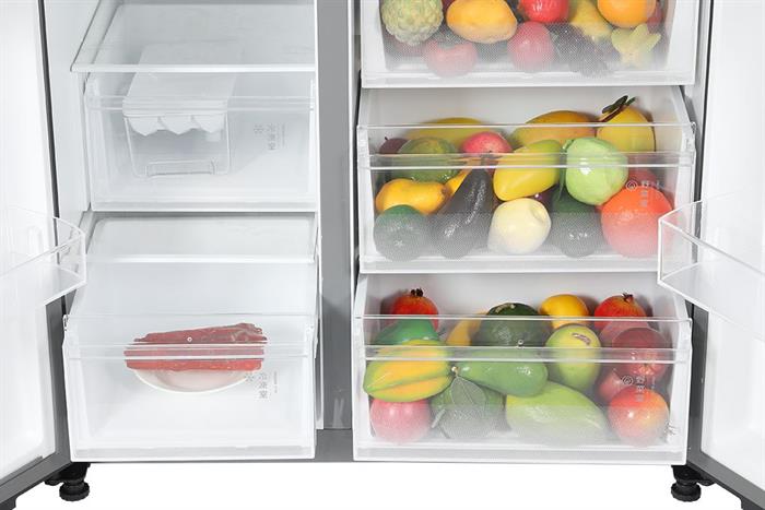 Tủ lạnh Toshiba Inverter 711 lít Side By Side GR-RS910WI-PMV(06)-MG Màu Xám