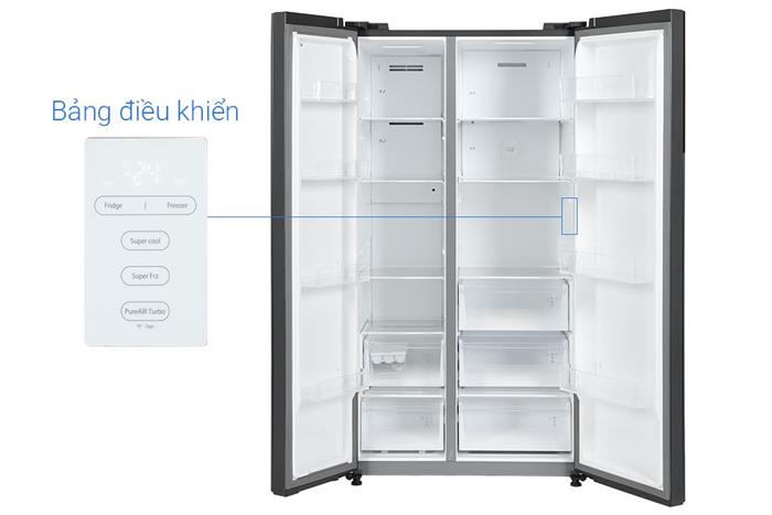 Tủ lạnh Toshiba Inverter 711 lít Side By Side GR-RS910WI-PMV(06)-MG Màu Xám