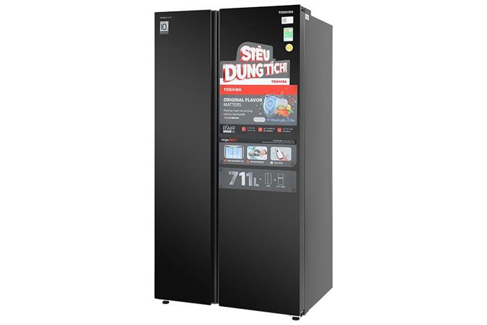 Tủ lạnh Toshiba Inverter 711 lít Side By Side GR-RS910WI-PMV(06)-MG Màu Xám