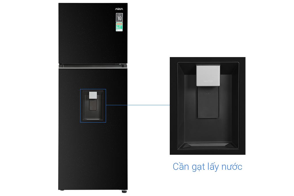 Tủ lạnh Aqua Inverter 236 lít AQR-T265FA(WFB) Màu Đen