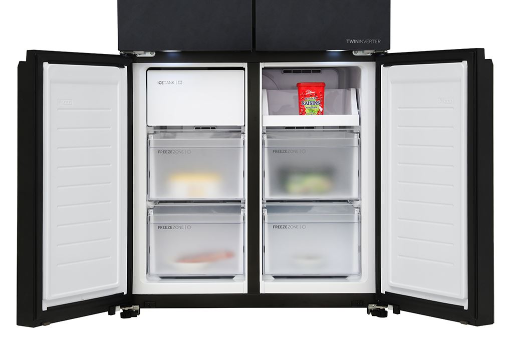 Tủ lạnh Aqua Inverter 522 lít Multi Door AQR-MA600XA(WGL)U1 Màu Đen
