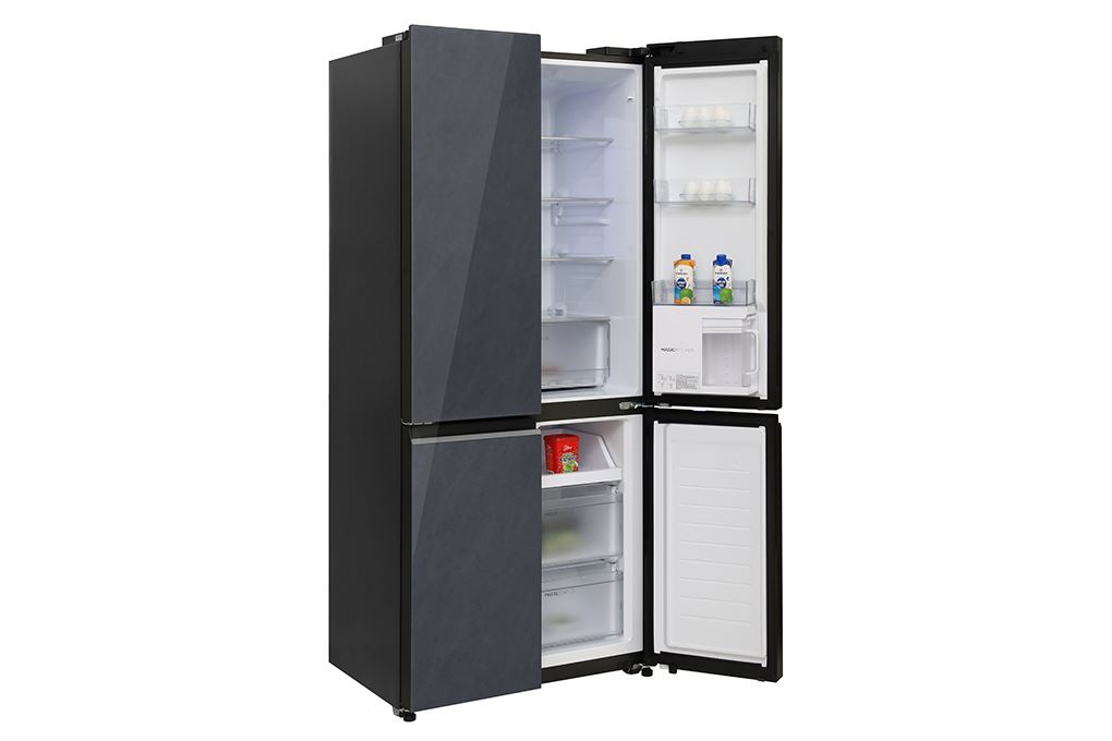 Tủ lạnh Aqua Inverter 522 lít Multi Door AQR-MA600XA(WGL)U1 Màu Đen