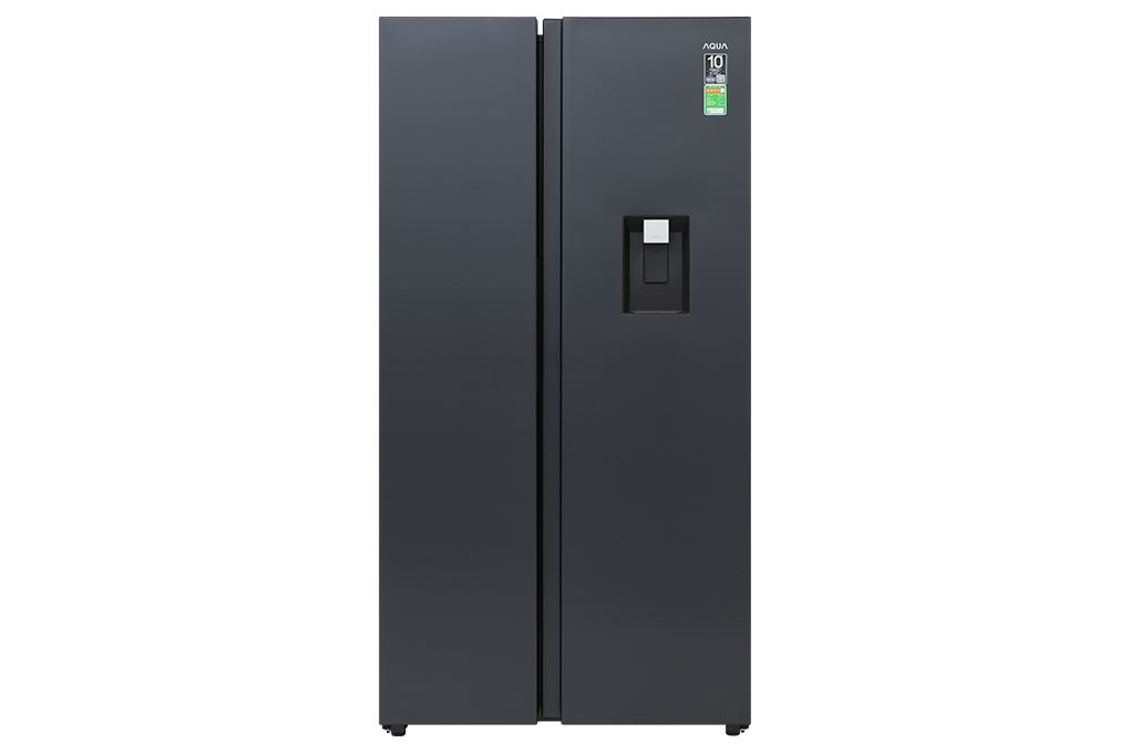 Tủ lạnh Aqua Inverter 569 lít Side By Side AQR-S633XA(WSL) Màu Đen