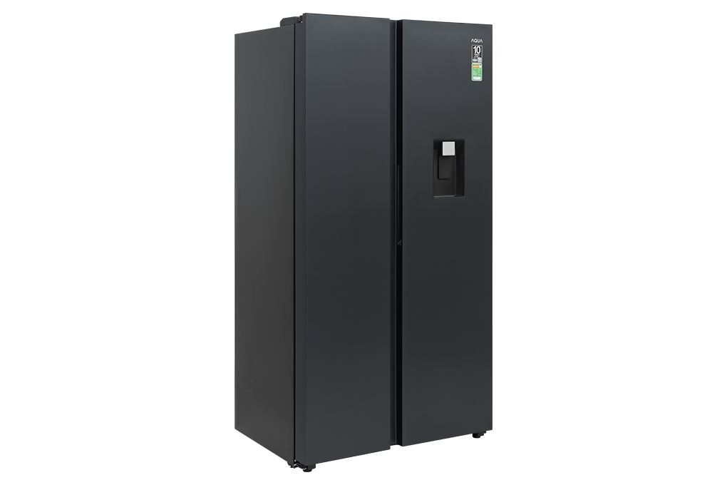 Tủ lạnh Aqua Inverter 569 lít Side By Side AQR-S633XA(WSL) Màu Đen