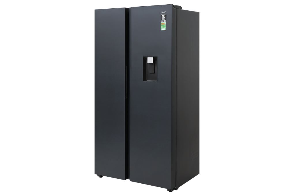 Tủ lạnh Aqua Inverter 569 lít Side By Side AQR-S633XA(WSL) Màu Đen